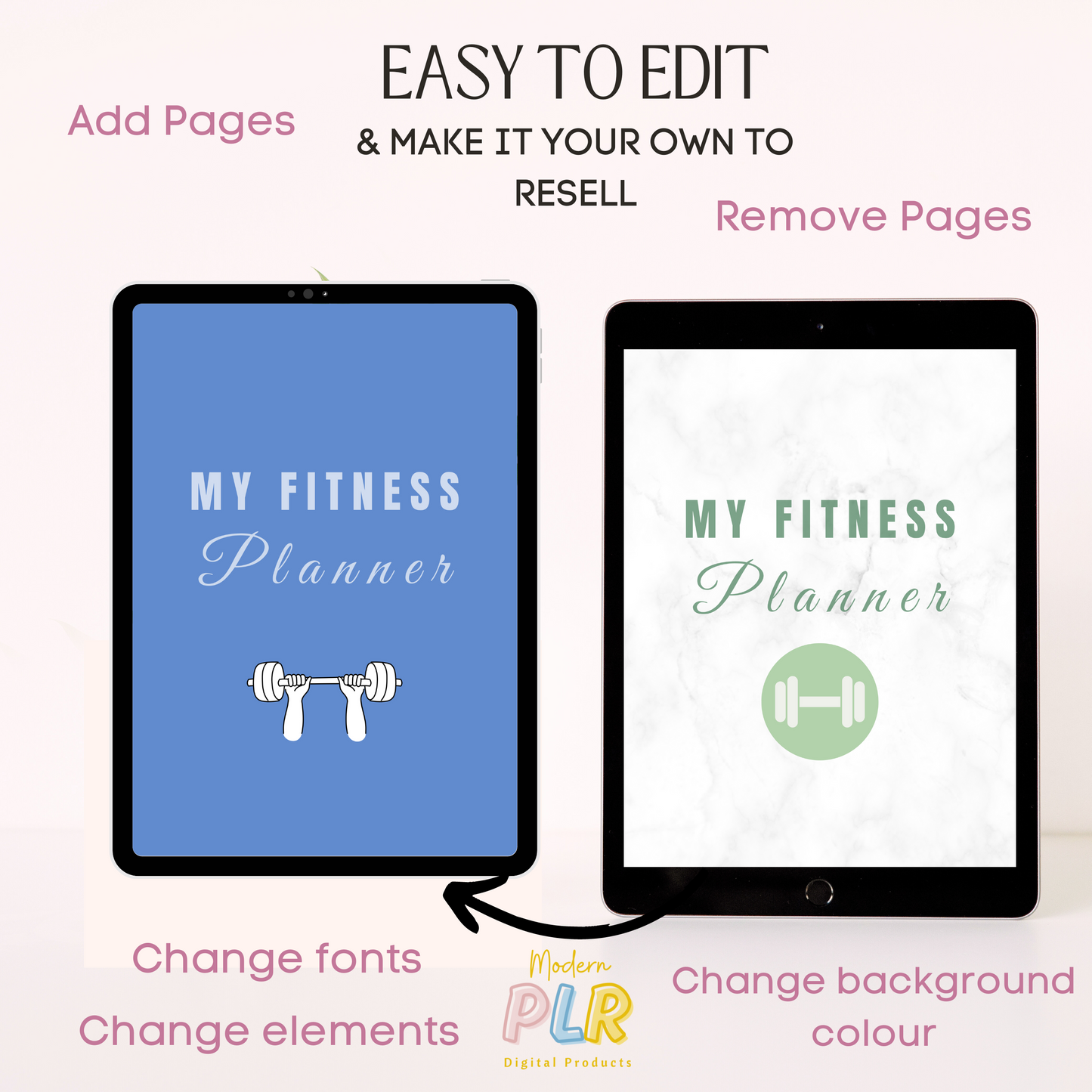 fitness planner plr/mrr