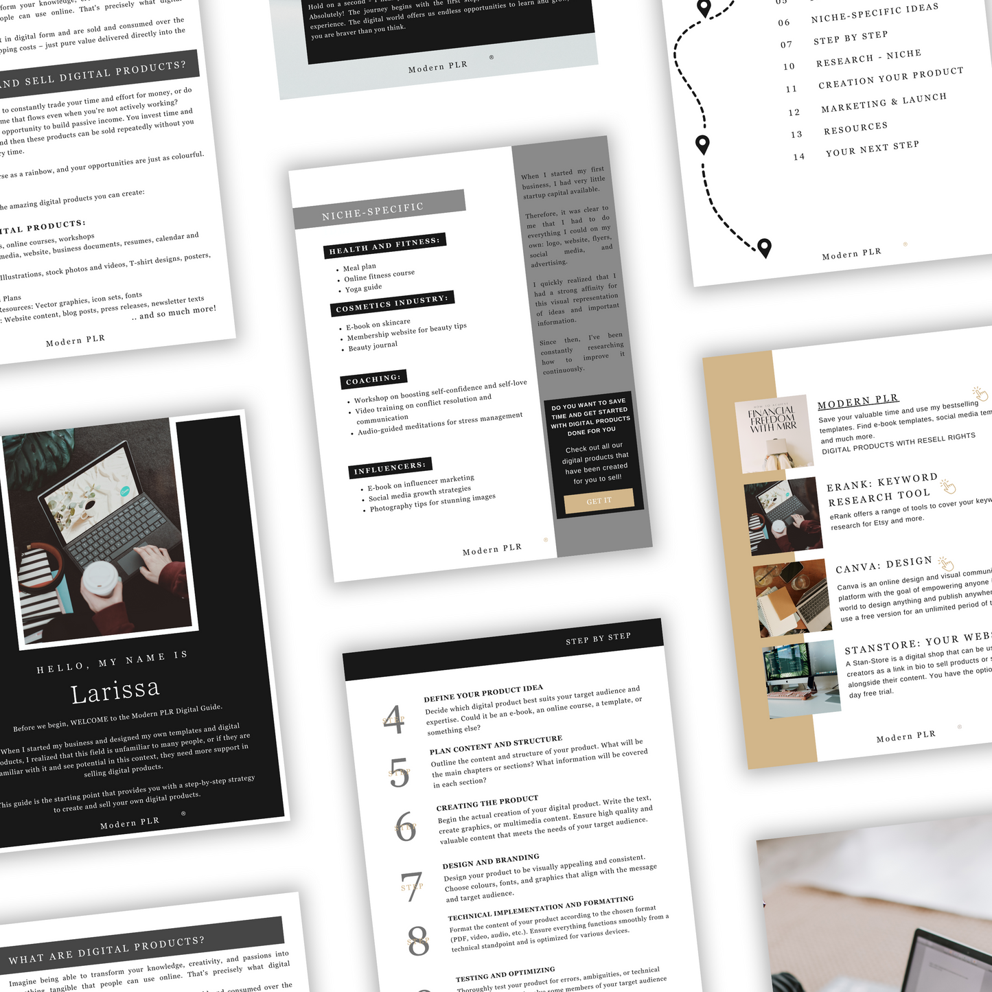 how to create & sell digital products guide plr/mrr