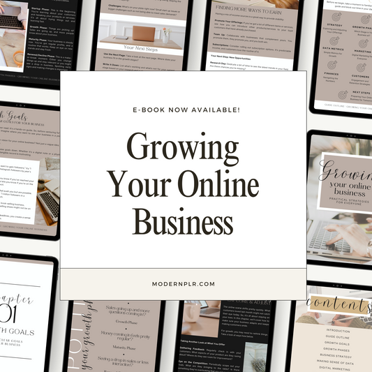 Growing Your Online Business Ebook PLR/MRR