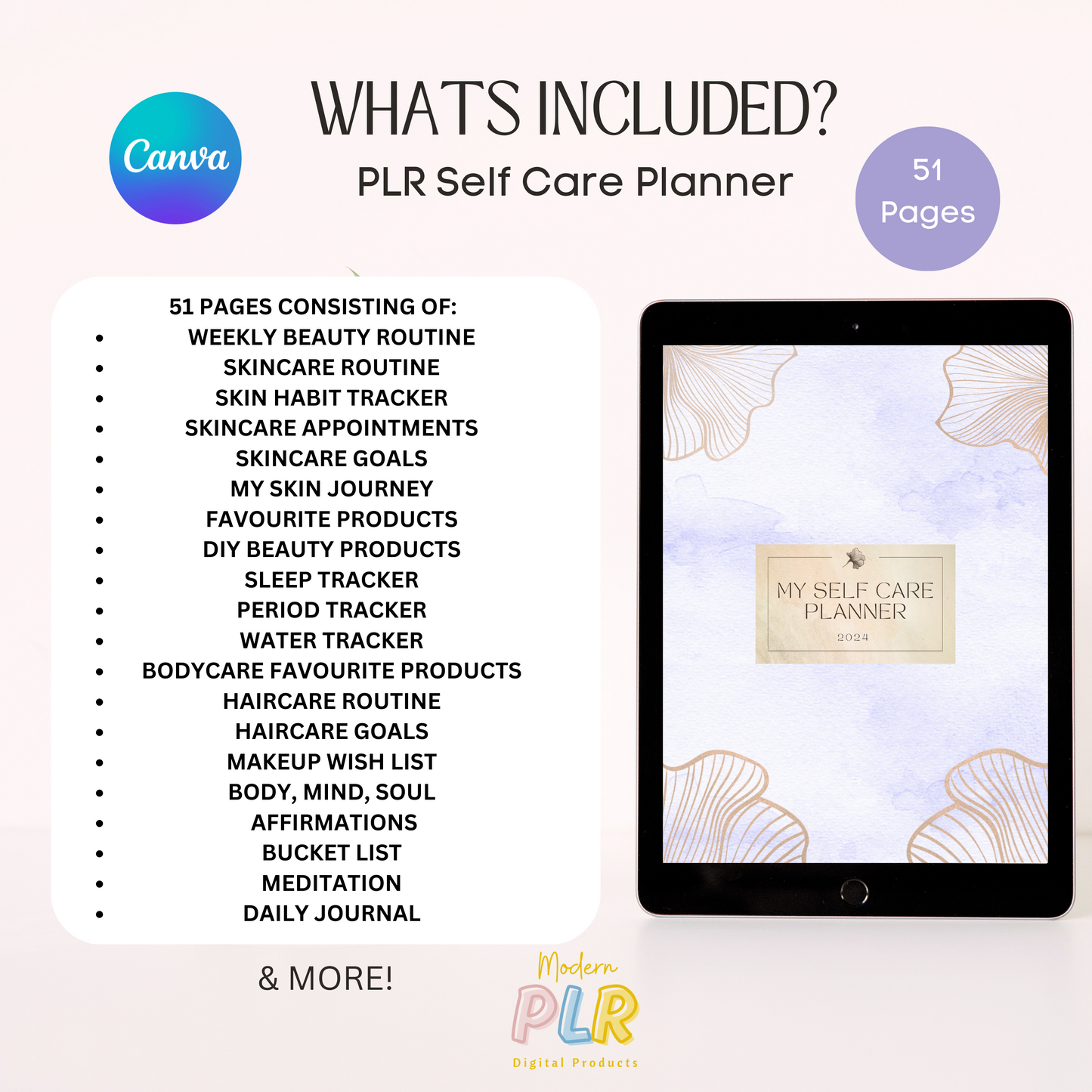 self care planner plr/mrr