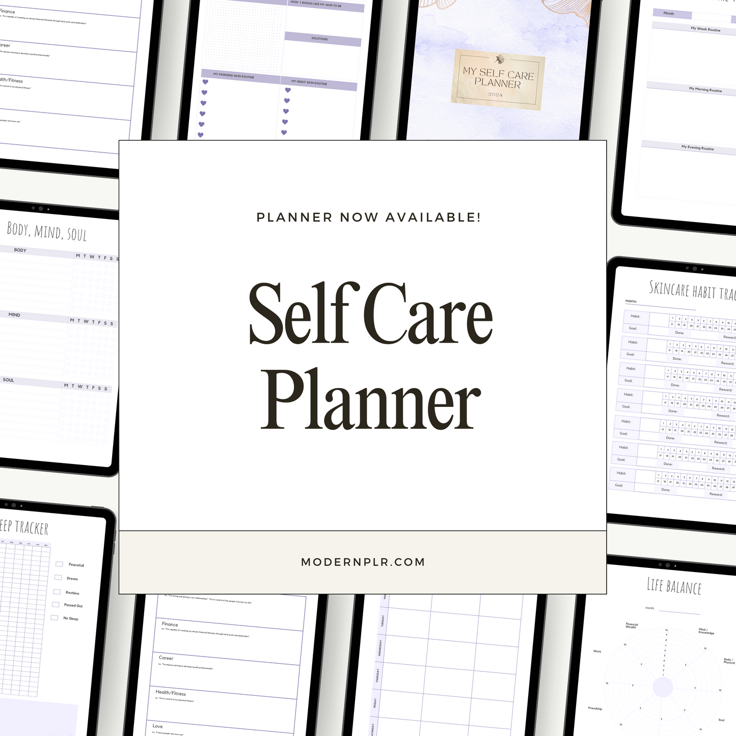 self care planner plr/mrr