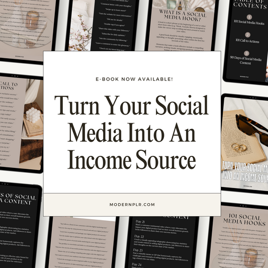 Turn Your Social Media Into An Income Source PLR/MRR