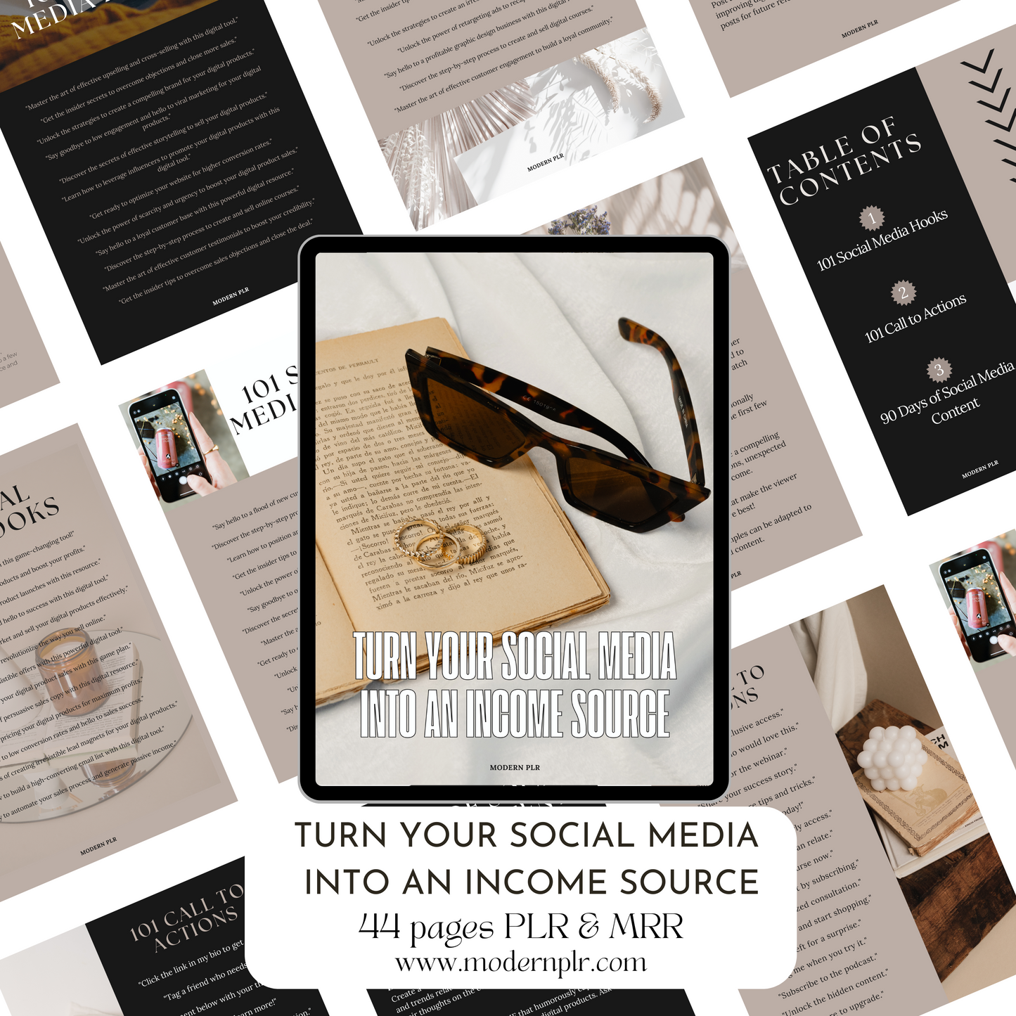 Turn Your Social Media Into An Income Source PLR/MRR