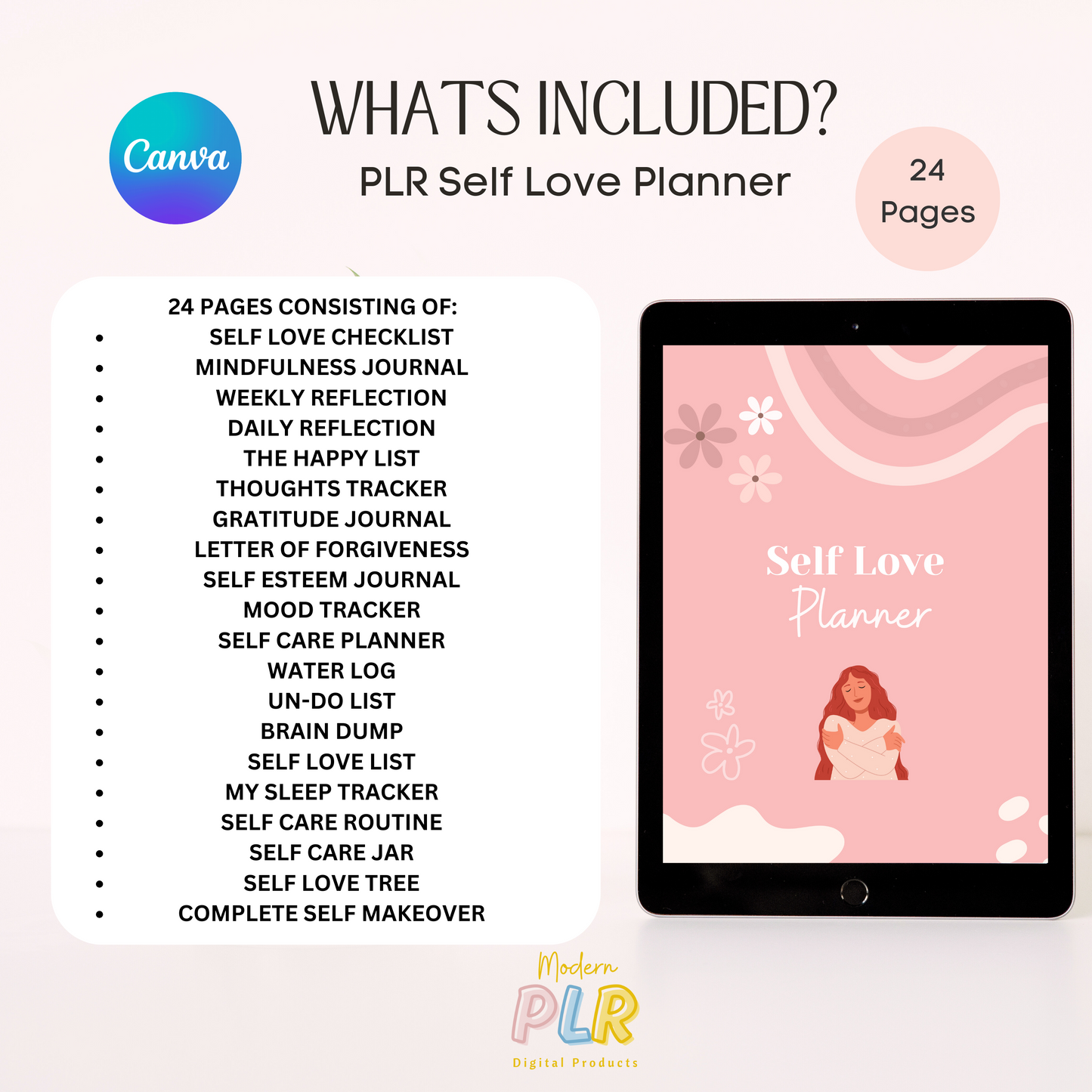 Self Love Planner PLR/MRR