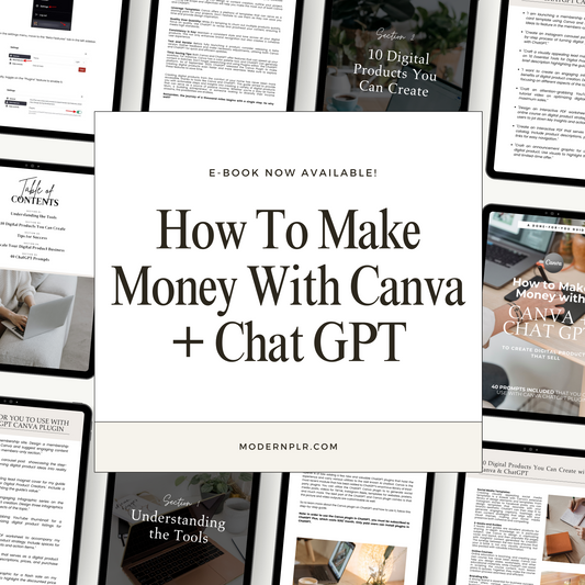 How To Make Money With Canva + Chat GPT PLR/MRR