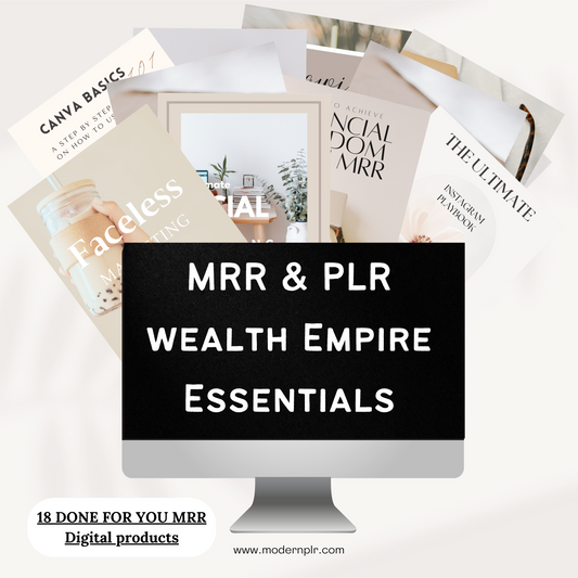 The MRR & PLR Wealth Empire Essentials Bundle