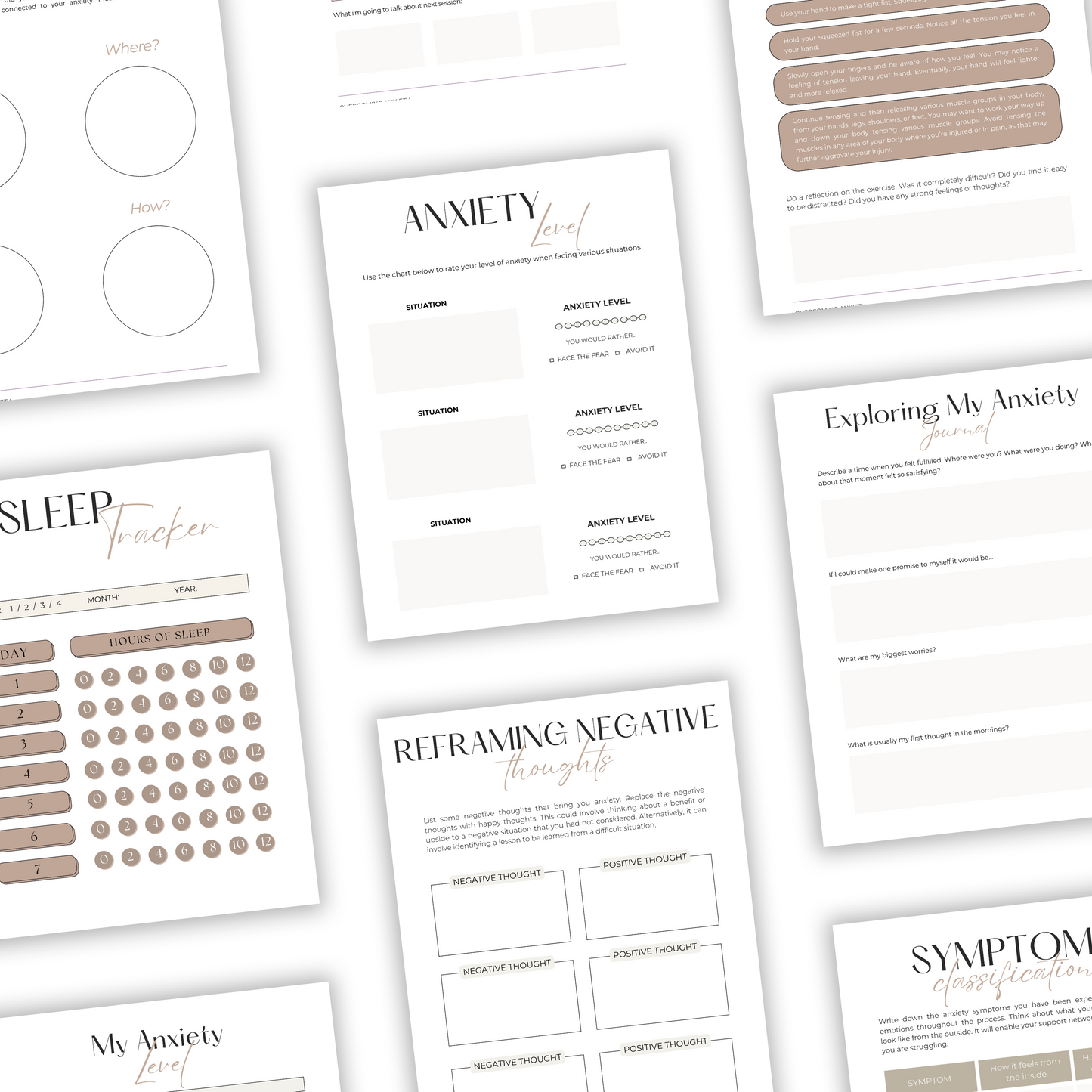 overcoming anxiety journal plr/mrr