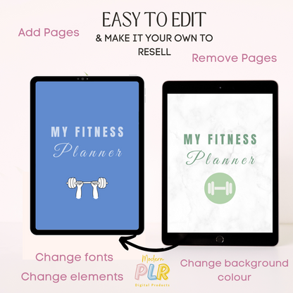 Fitness Planner PLR/MRR