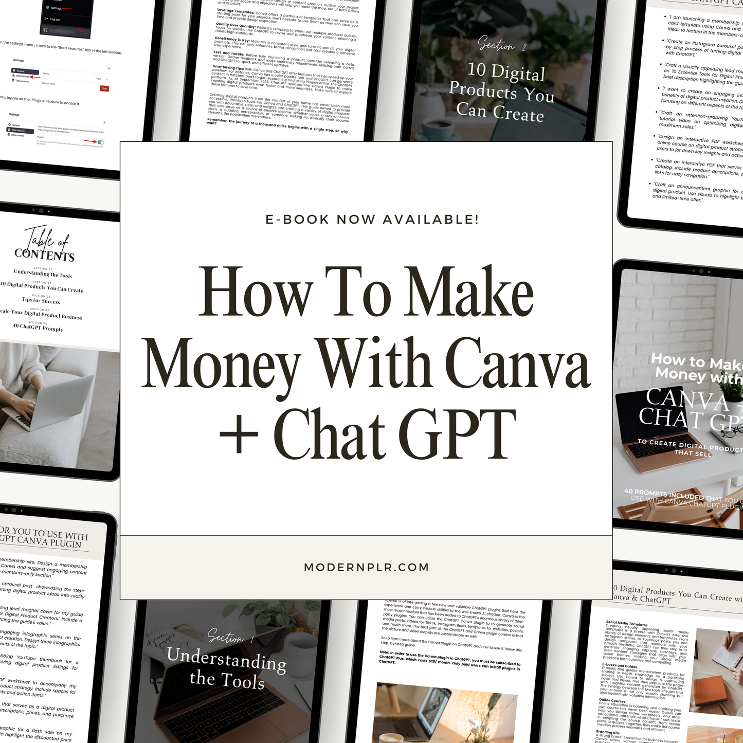 how to make money with canva + chat gpt plr/mrr