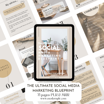 The Ultimate Social Media Marketing Blueprint PLR/MRR