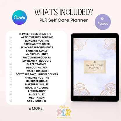 Self Care Planner PLR/MRR