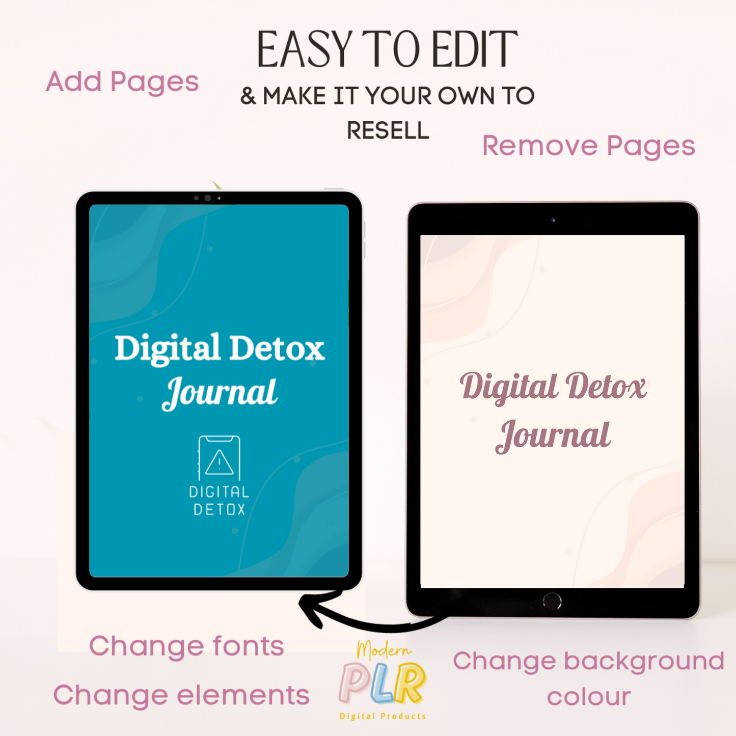 digital detox journal plr/mrr