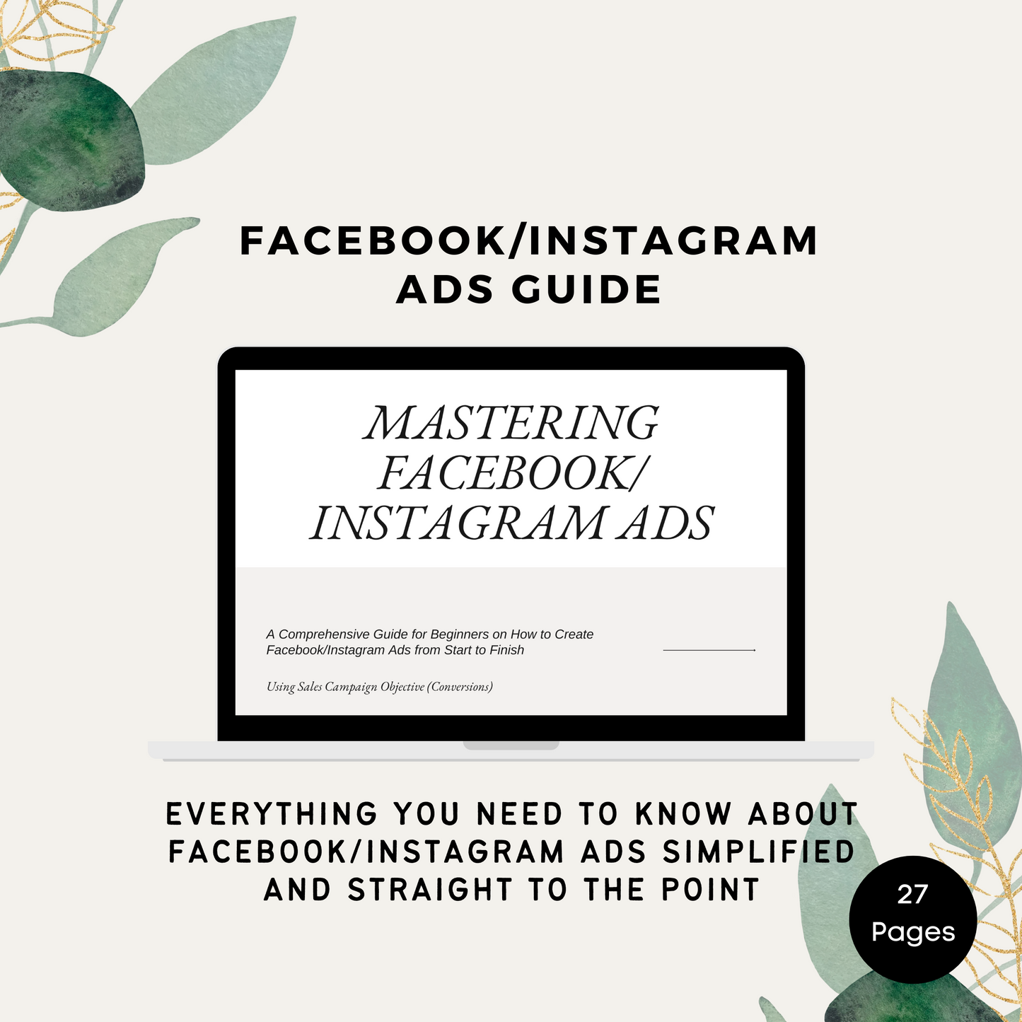 mastering facebook/instagram ads plr/mrr