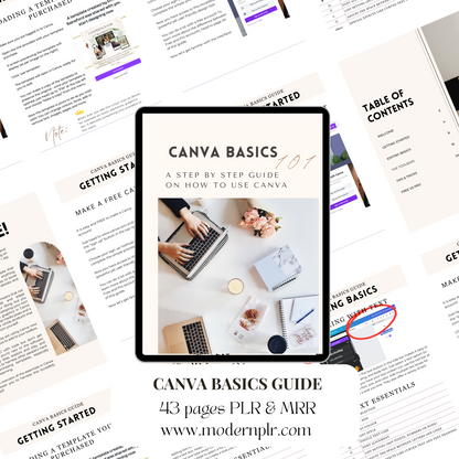 Canva Basics Guide PLR/MRR