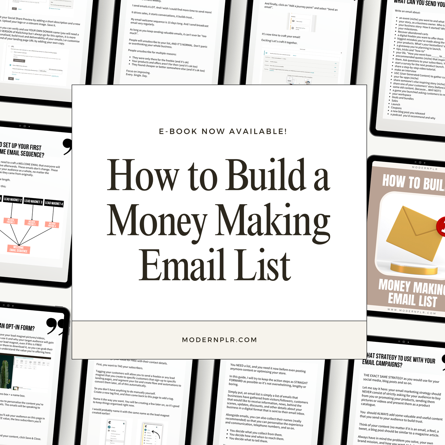 how to build a money making email list ebook plr/mrr