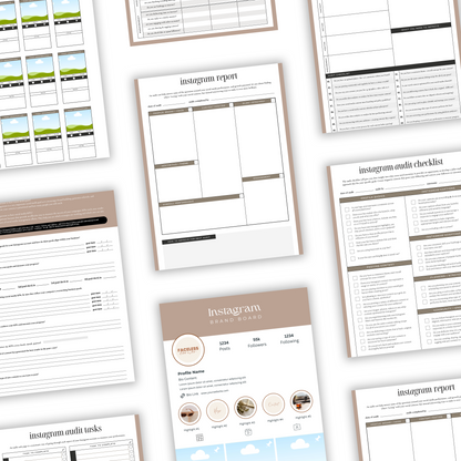 Instagram Audit Template PLR/MRR