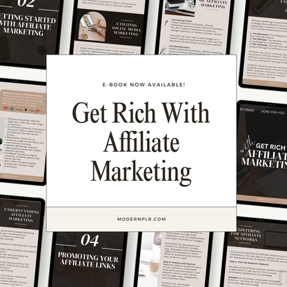 Get Rich With Affiliate Marketing Ebook PLR/MRR