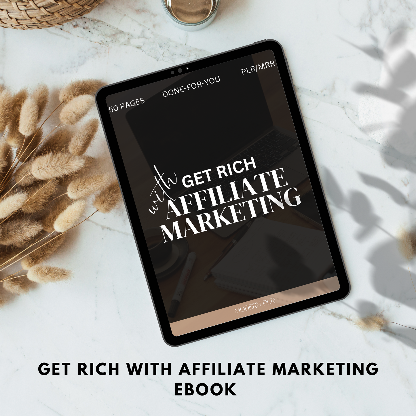 get rich with affiliate marketing ebook plr/mrr