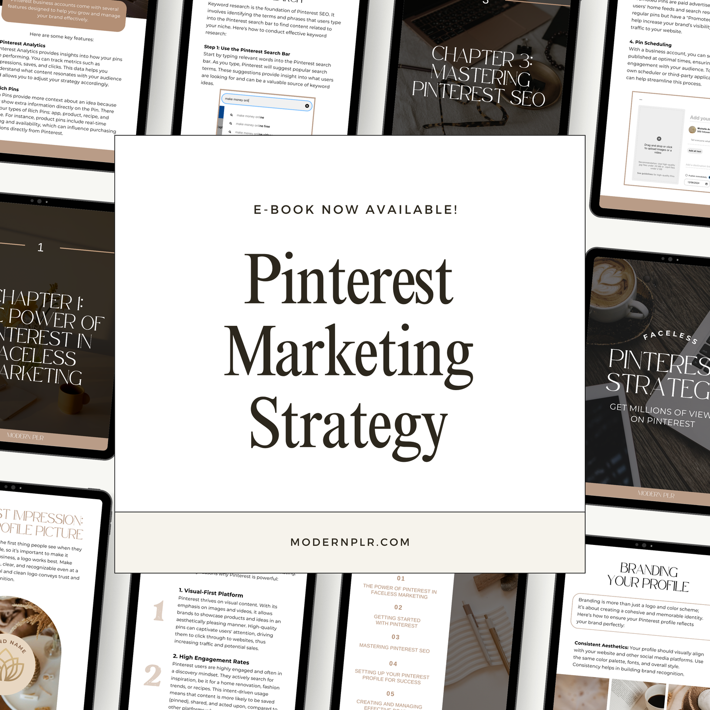 pinterest marketing strategy ebook plr/mrr