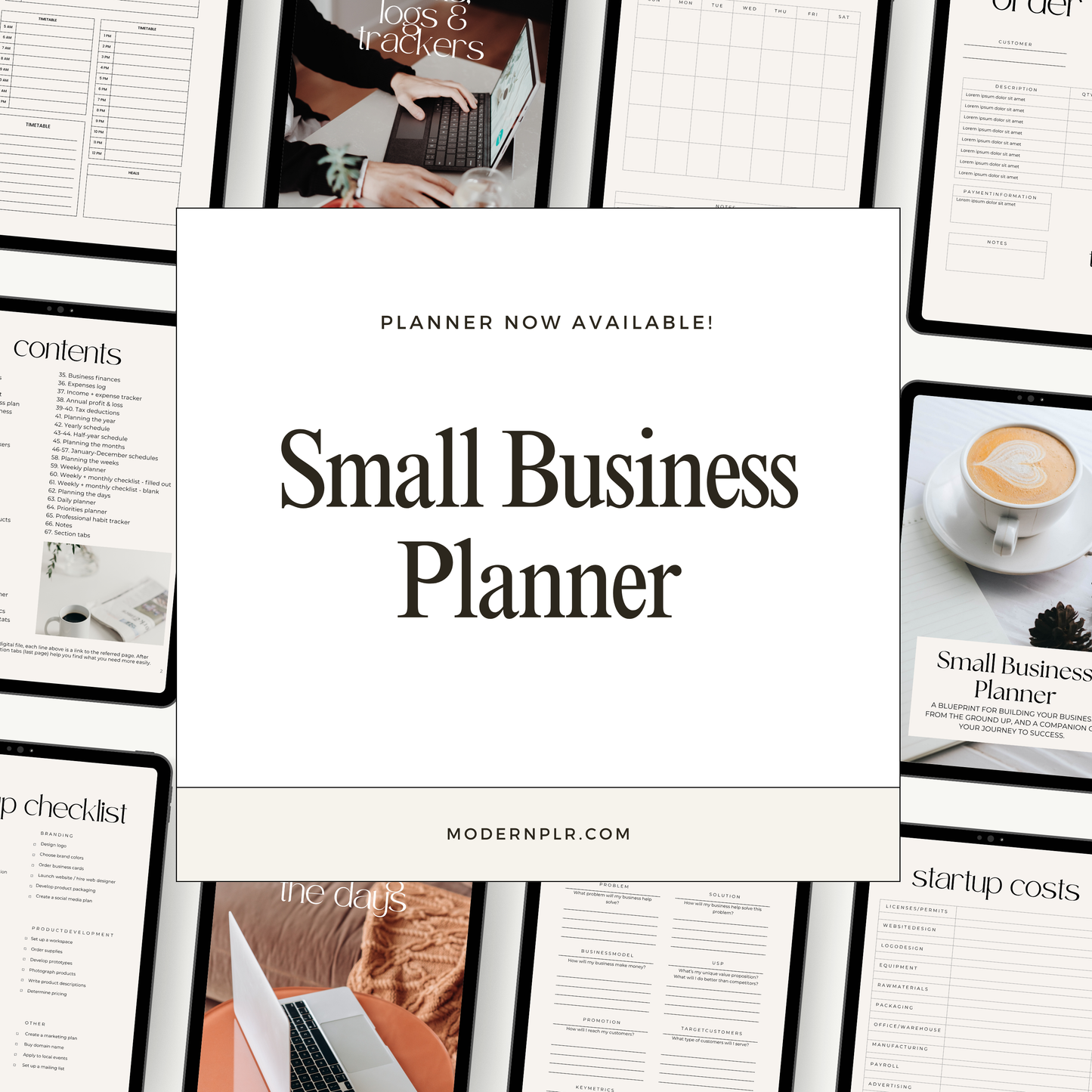 small business planner plr/mrr