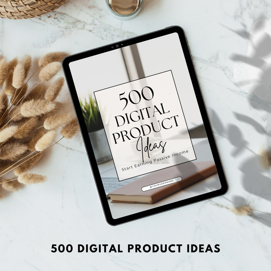 500 Digital Product Ideas Guide PLR/MRR